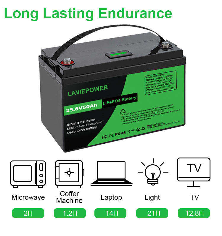 LiFePO4 24V 50Ah 100Ah Lithium Iron Phosphate Battery