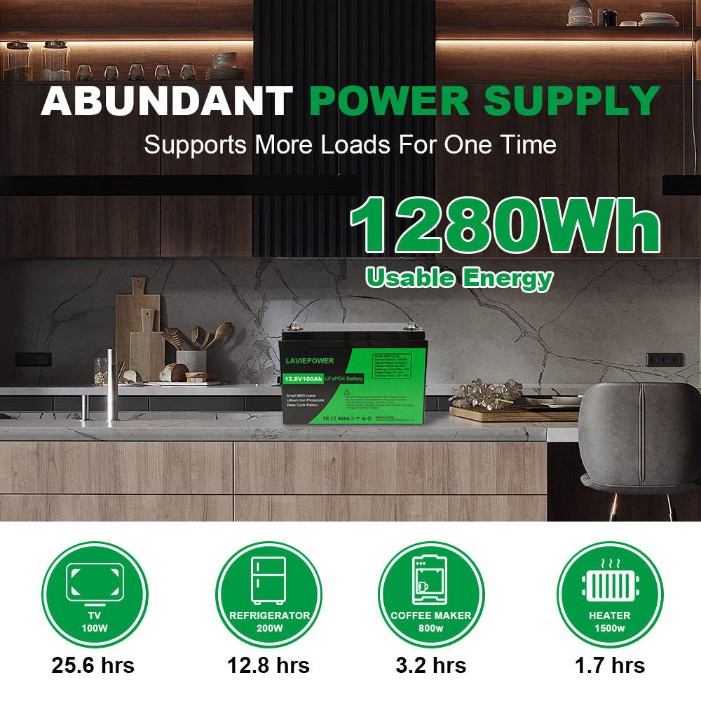 LiFePO4 12V 100Ah 200Ah Lithium Iron Phosphate Battery