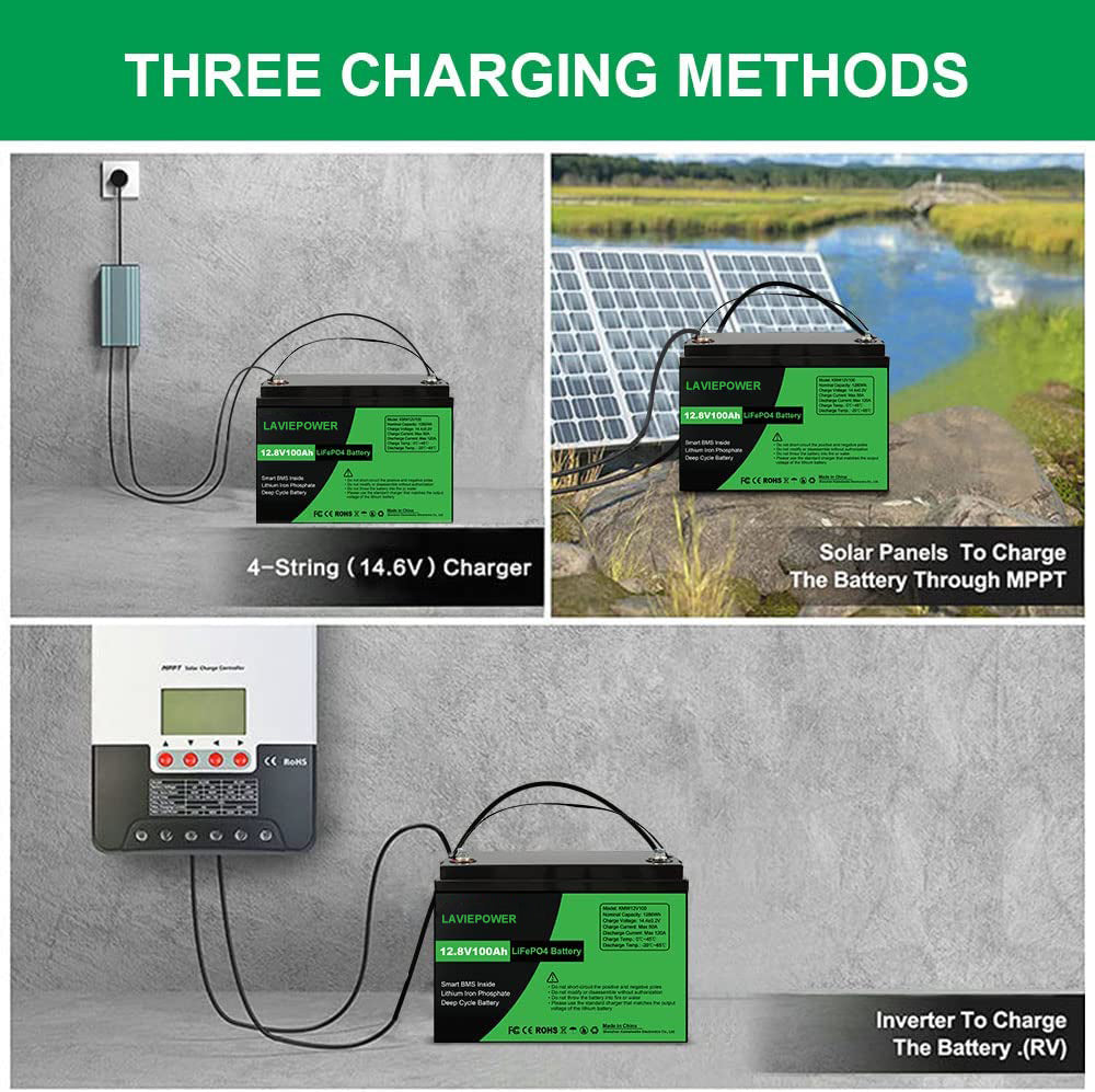 12V 200Ah Lithium LiFePo4 Battery 6000+ Deep Cycles